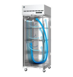 Hoshizaki Refrigerator, Model# R1A-FS Single Section Upright - Full Stainless Door - Image 3